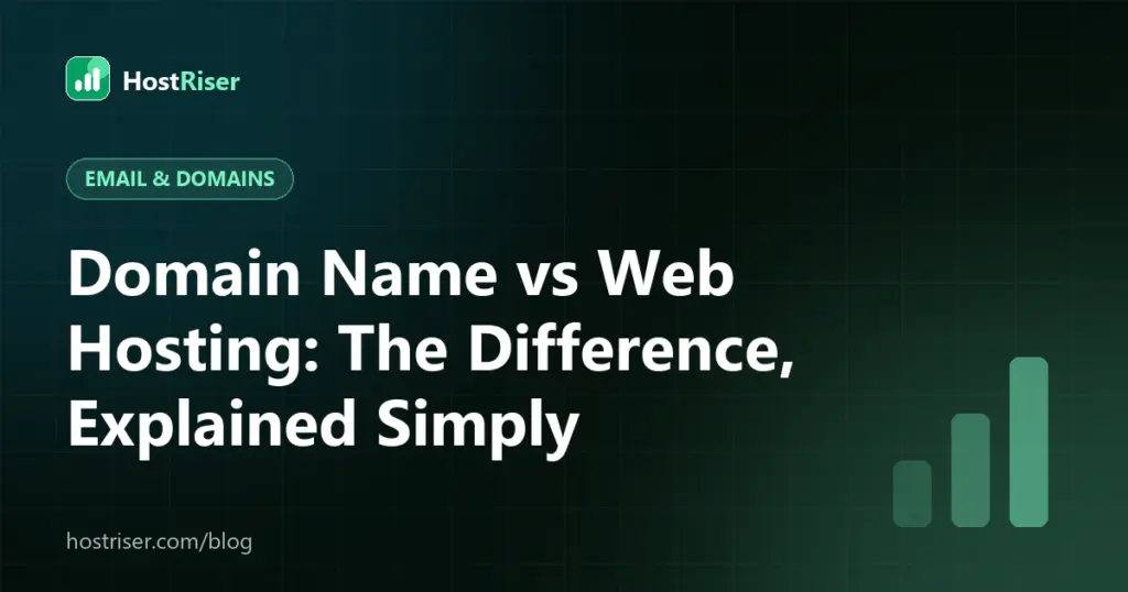 Domain Name vs Web Hosting: The Difference, Explained Simply