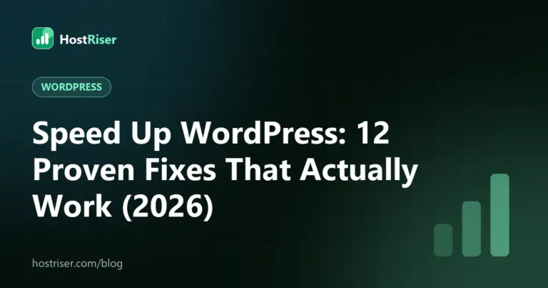 Speed Up WordPress: 12 Proven Fixes That Actually Work (2026)